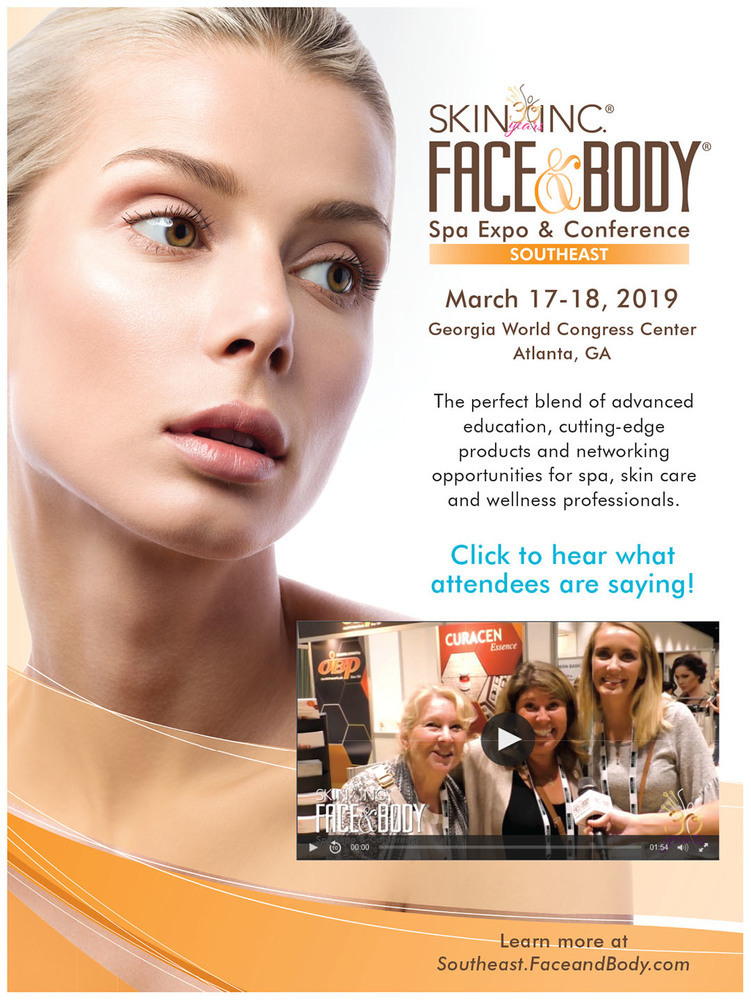 (Advertisement), Skin Inc.® Face & Body®, (Text description follows image)